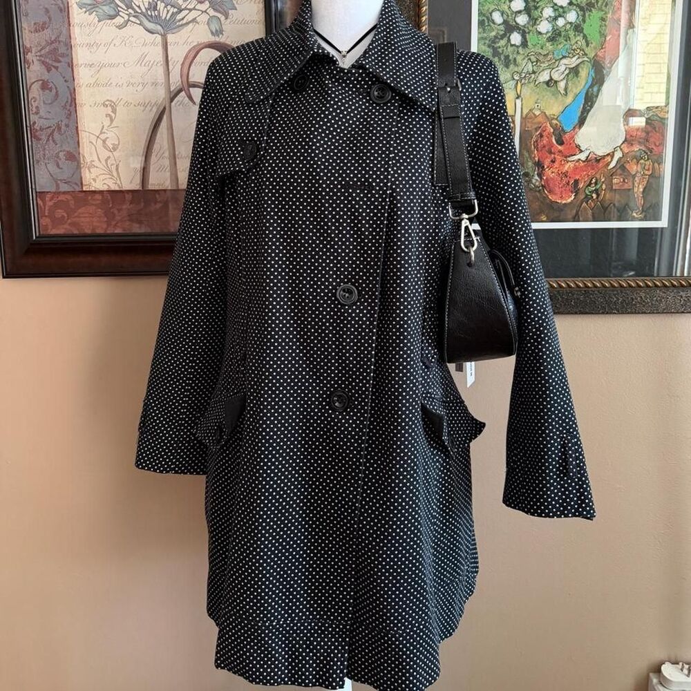 Tommy-hilfiger Women's Black and Navy Coat